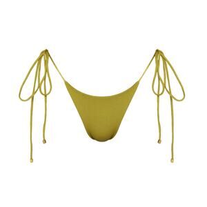 SOMMER SWIM Milla Pascolo Tie Side Bikini Bottom - XS - Yellow